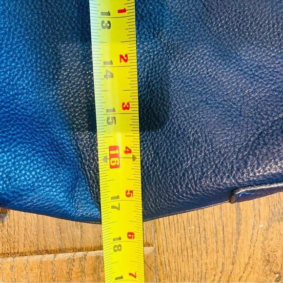 L CREDI Leather Slouchy Boho Bohemian No Strap Shoulder Bag  Tote Purse - Picture 5 of 11